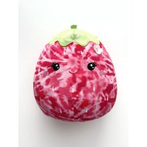 Squishmallow Reva Strawberry Plush 10" Summer Fruit Whimsical Soft